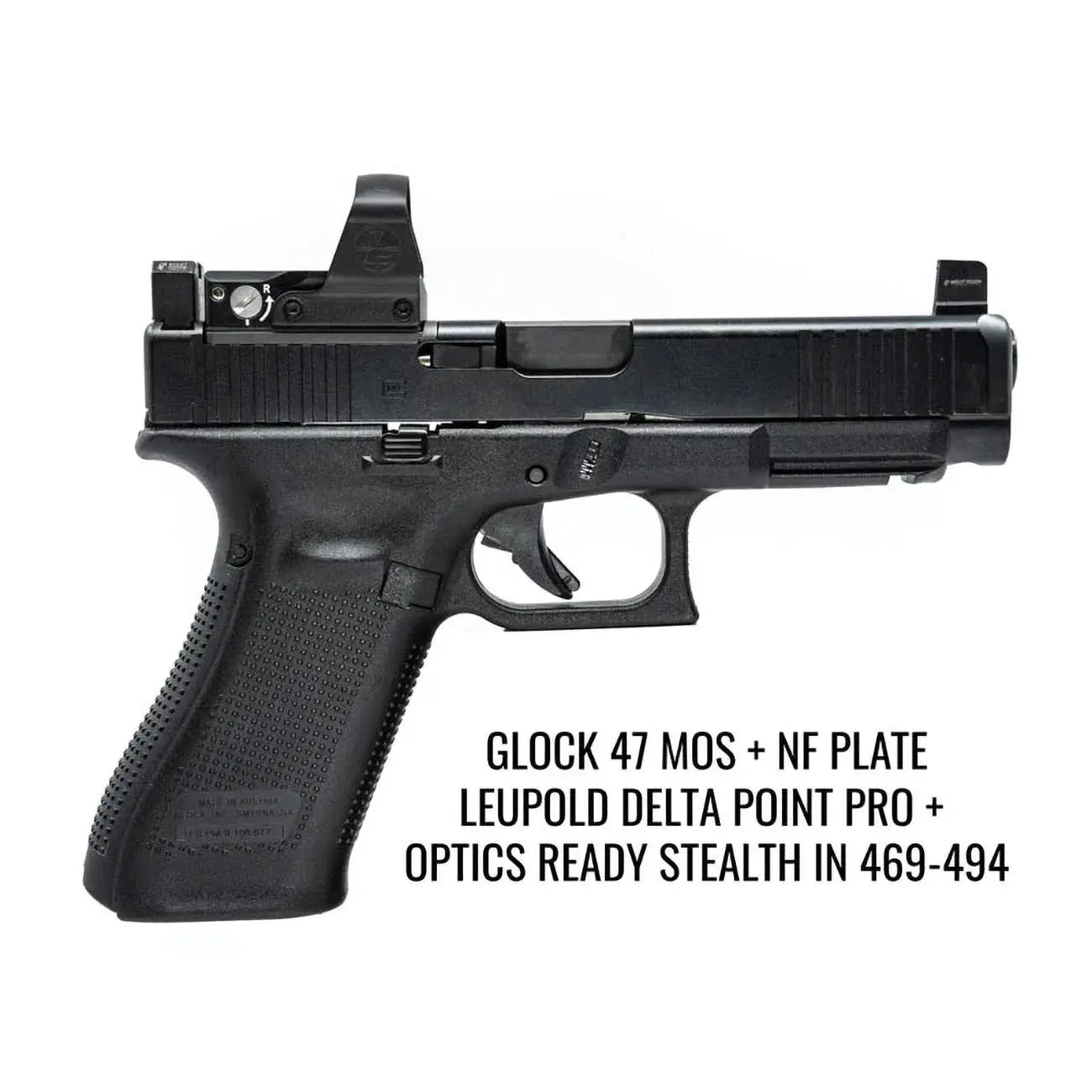 Night Fision Precision Optic Plate: Glock Full Size Mos (19/17/47) To Dpp Footprint NIGHTFISION