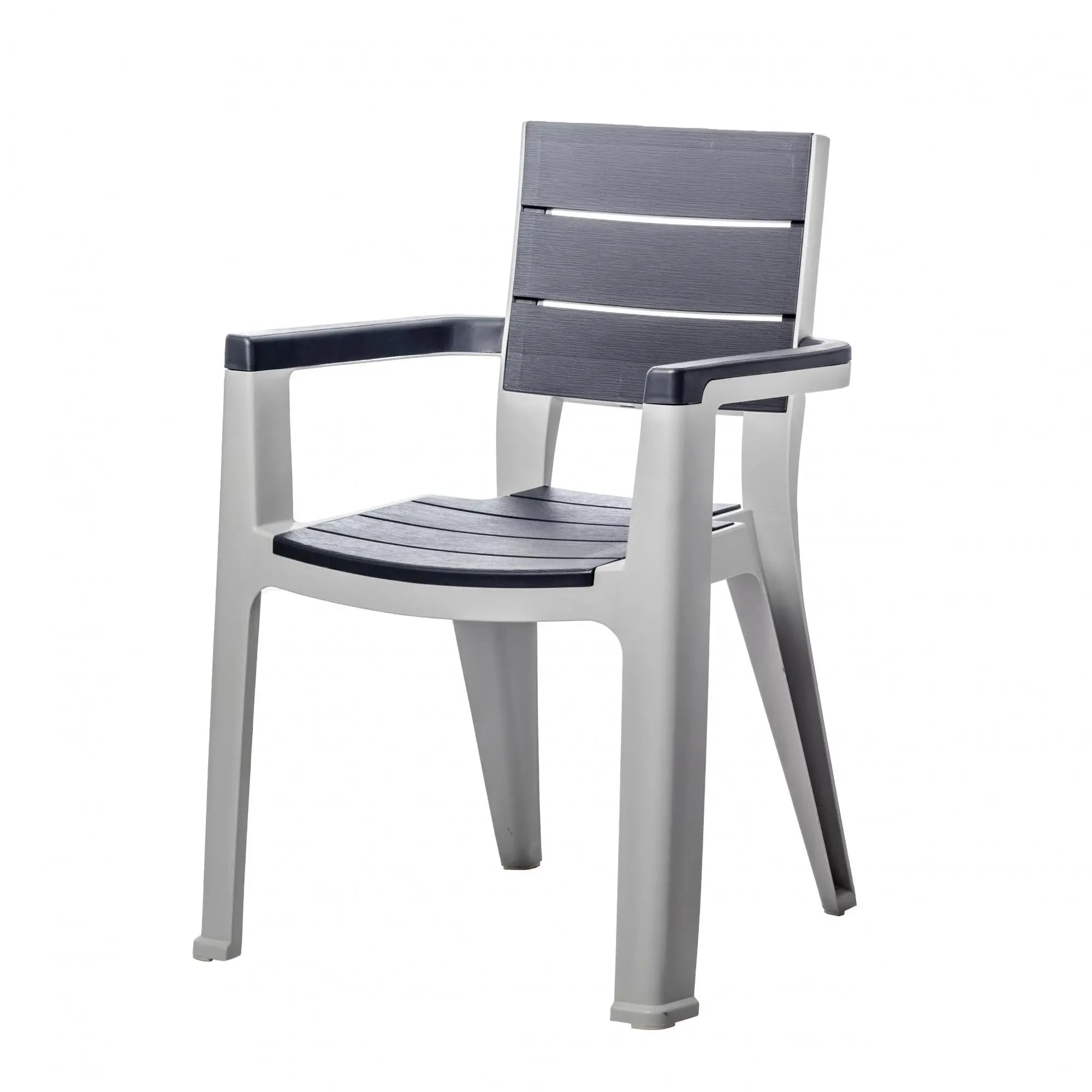 Nine Piece Gray Plastic Outdoor Patio Set With Table Homeroots Outdoor