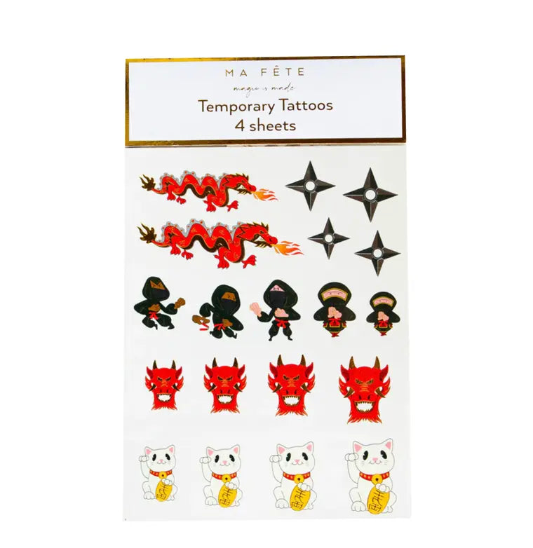 Ninja Temporary tattoos Ma Fête