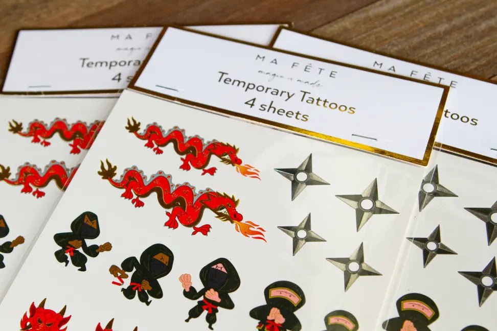 Ninja Temporary tattoos Ma Fête