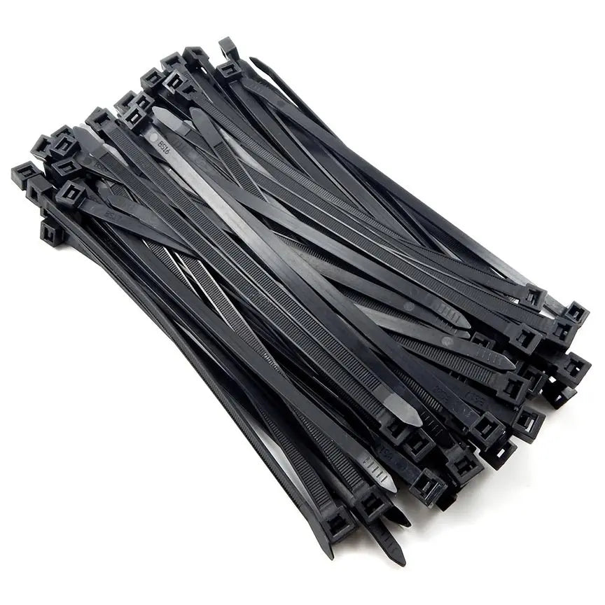 Nippon Nylon Wire Ties 6″ - Black (100 Count) Nippon