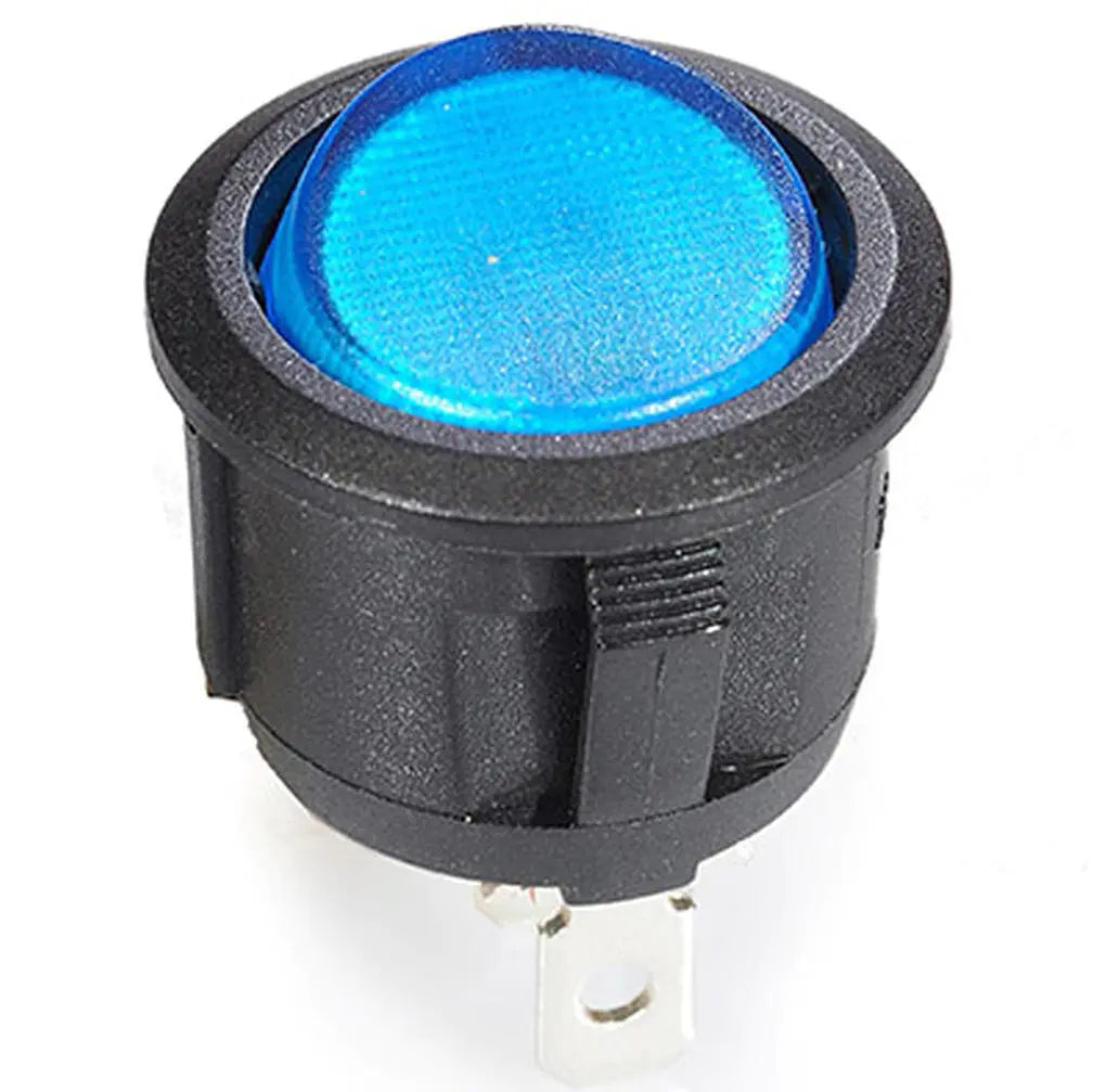 Nippon Round Rocker Switch With Blue Led Illumination (10 Pack) Nippon