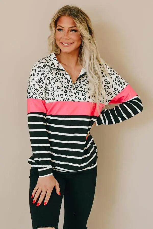 No Limits Colorblock Pullover Stay Warm in Style