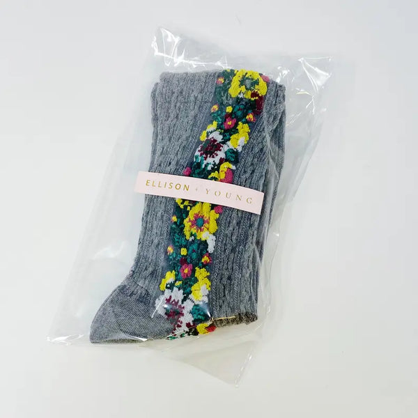 Noble Floral Beauty Socks Ellison+Young