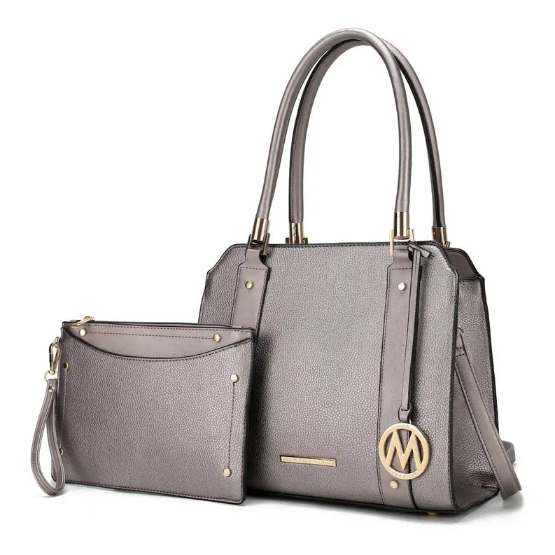 Norah Vegan Leather Women's Satchel Bag with Wristlet MKF Colletion by Mia K.