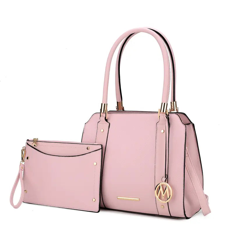 Norah Vegan Leather Women's Satchel Bag with Wristlet MKF Colletion by Mia K.