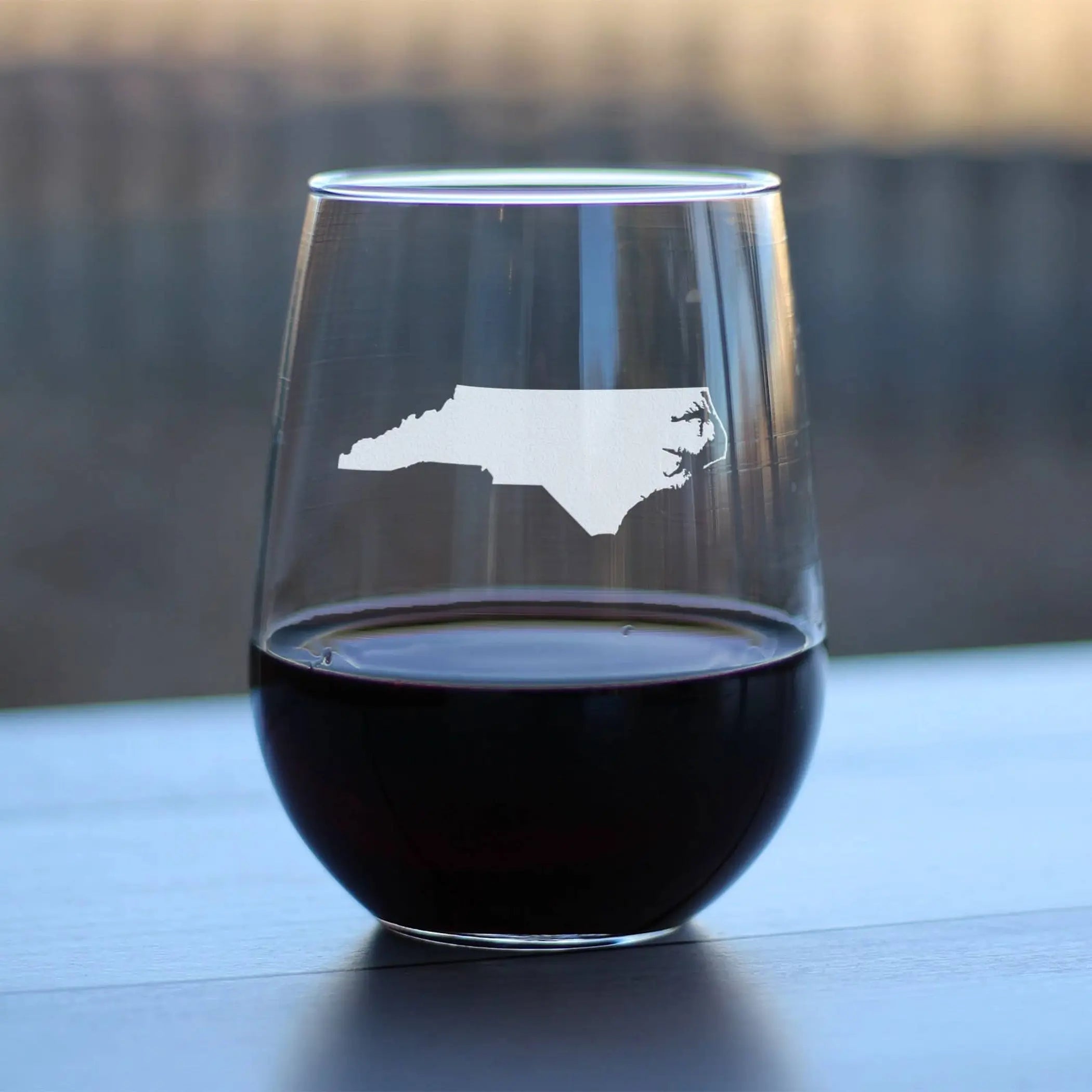 North Carolina Stemless Wine Glass - North Carolinians Gifts Bevvee