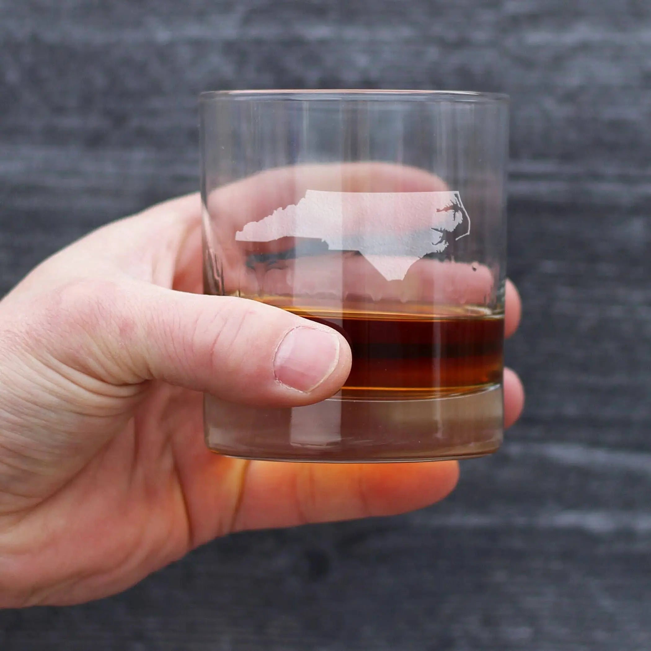North Carolina Whiskey Rocks Glass - North Carolinians Gifts Bevvee