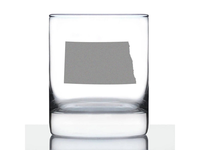 North Dakota Whiskey Rocks Glass - North Dakotans Gifts Bevvee
