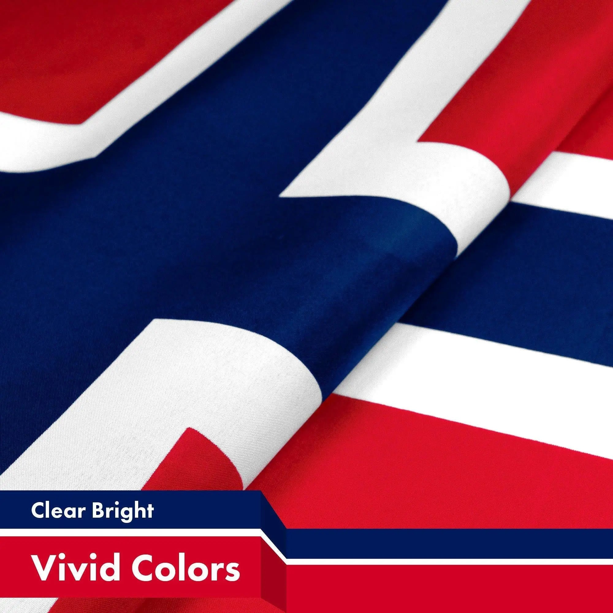 Norway Norwegian Flag 3x5 Ft 3-Pack 150D Printed Polyester By G128 - GreatEagleInc