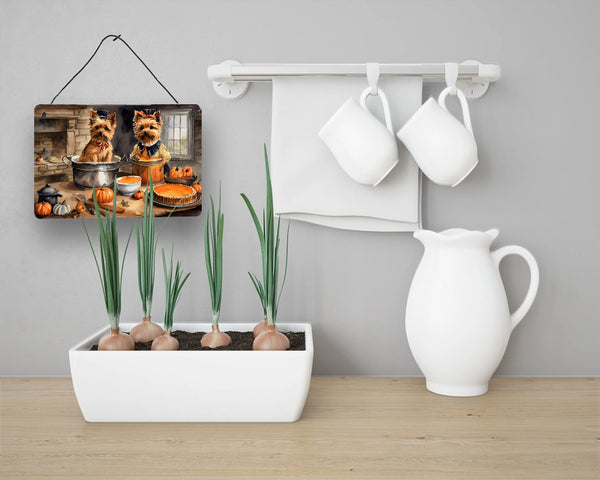 Norwich Terrier Fall Kitchen Pumpkins Wall or Door Hanging Prints Caroline's Treasures