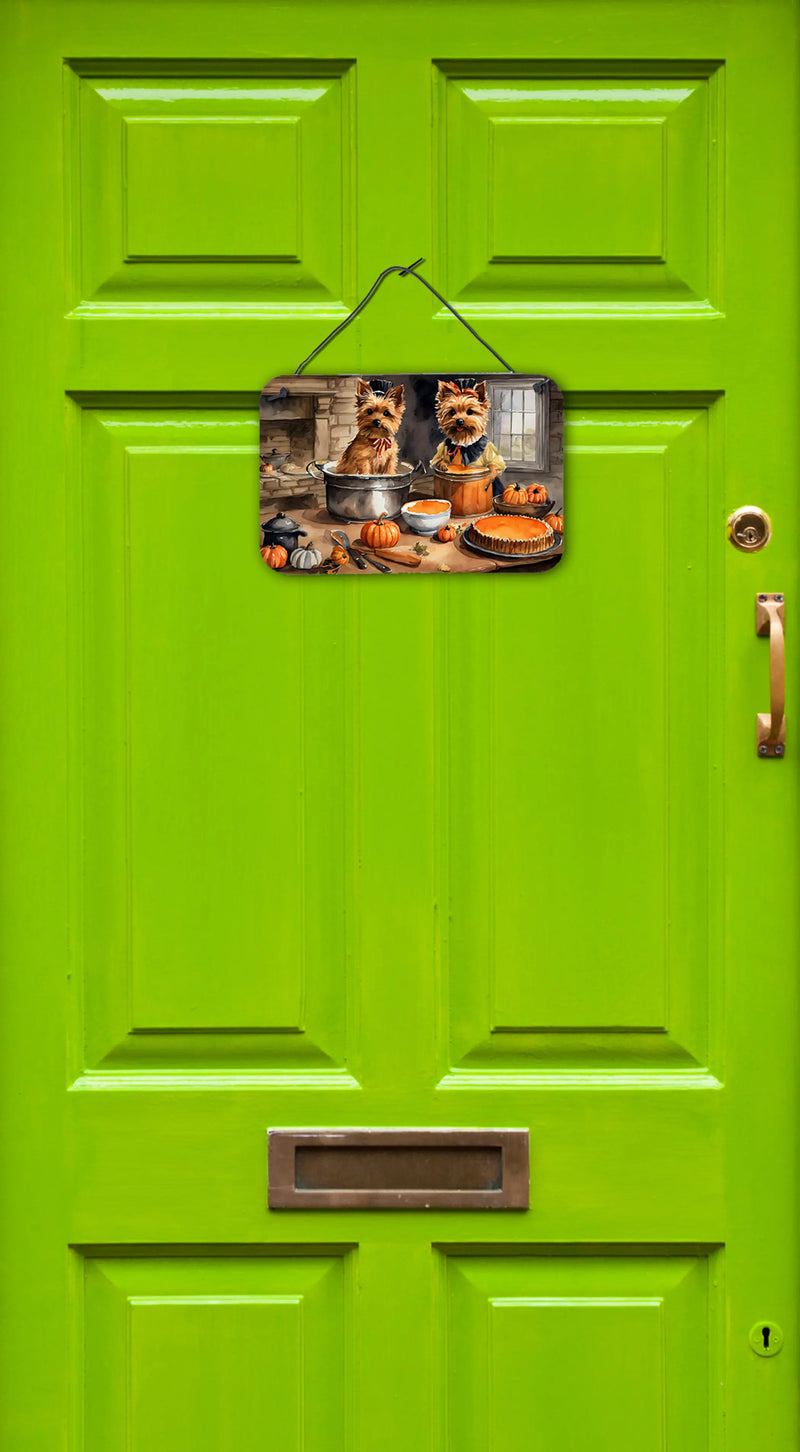 Norwich Terrier Fall Kitchen Pumpkins Wall or Door Hanging Prints Caroline's Treasures