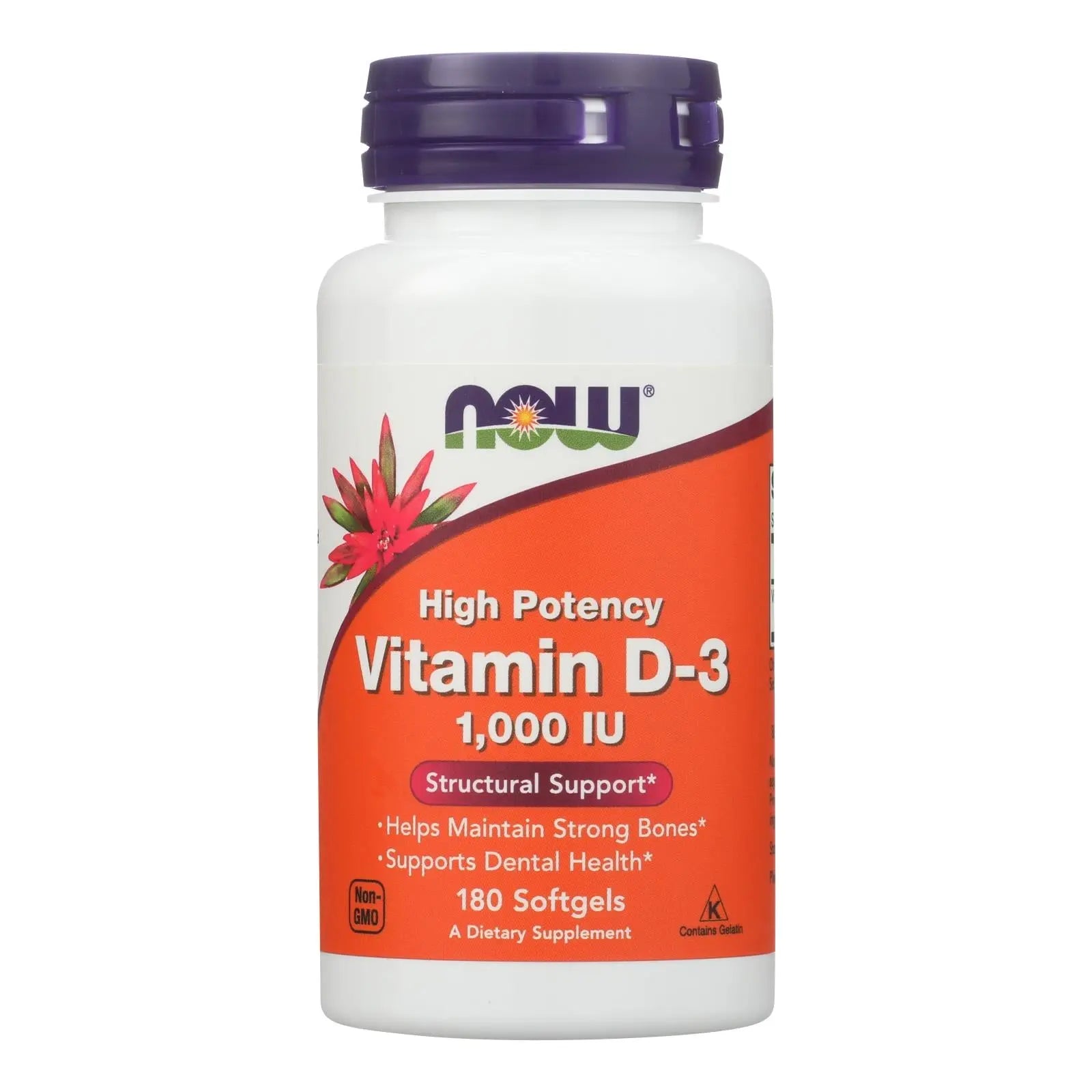 Now Foods - Vitamin D-3 1000iu - 1 Each-180 Sgel Now Foods