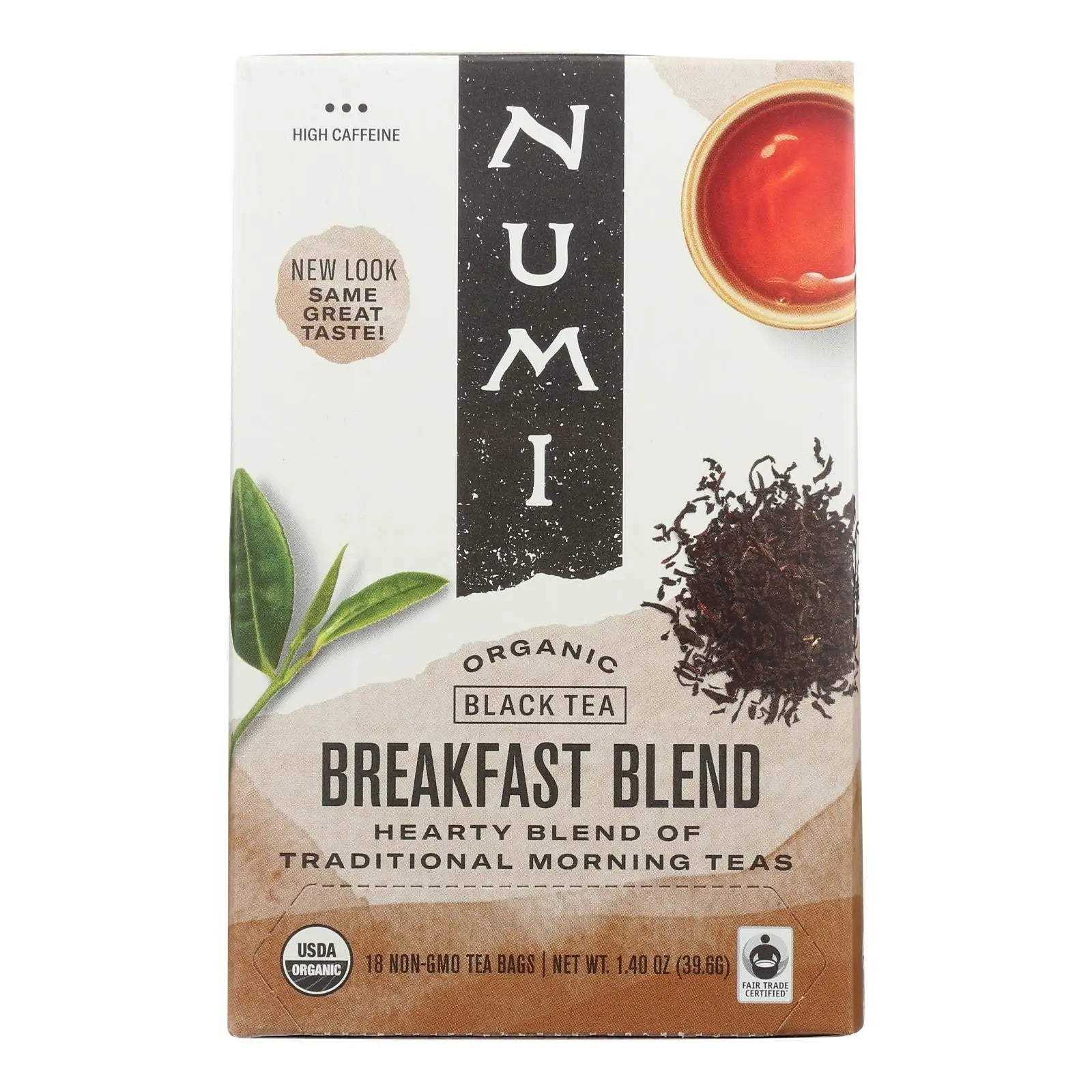 Numi Tea Black Tea - Breakfast Blend - Case Of 6 - 18 Bags Numi Tea