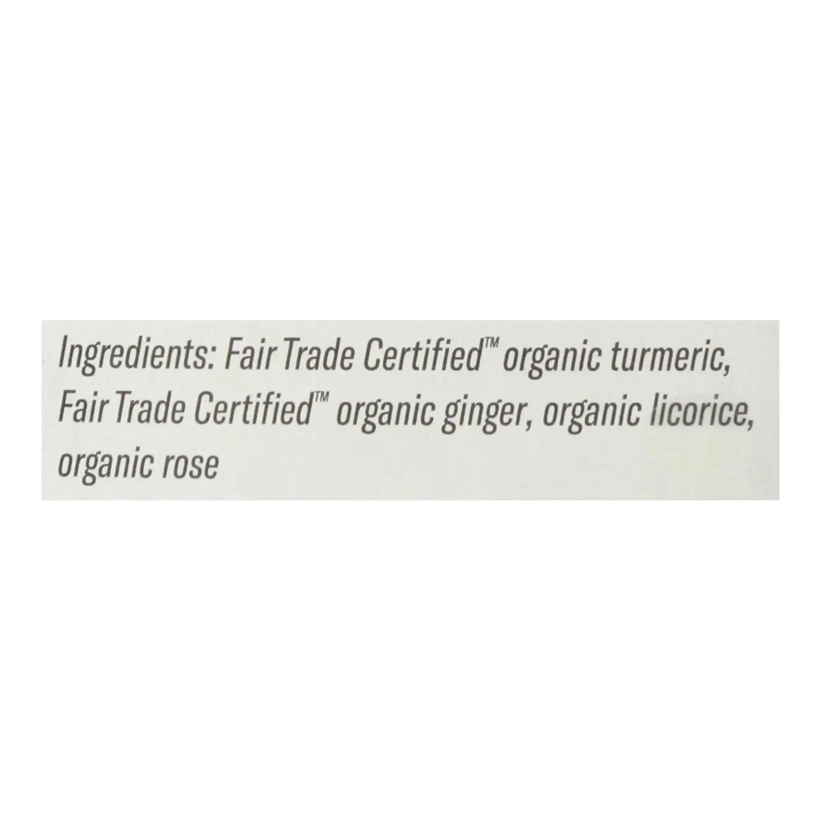 Numi Tea - Tea Organic Turmeric 3 Roots - Case Of 6-15 Bags Numi