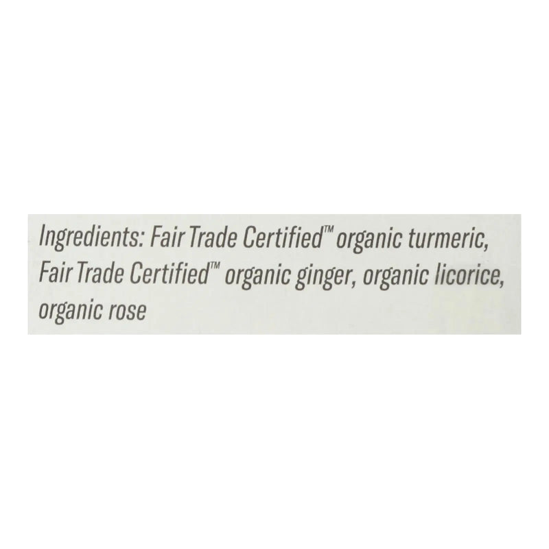 Numi Tea - Tea Organic Turmeric 3 Roots - Case Of 6-15 Bags Numi
