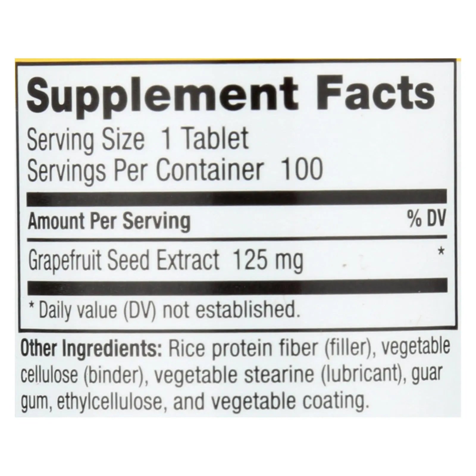 Nutribiotic - Supp Grapefruit Seed Extrct 125 - 1 Each 1-100 Ct Nutribiotic