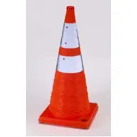 Nylon Collapsible Traffic Cone, 28" Heig MUTUAL INDUSTRIES INC.