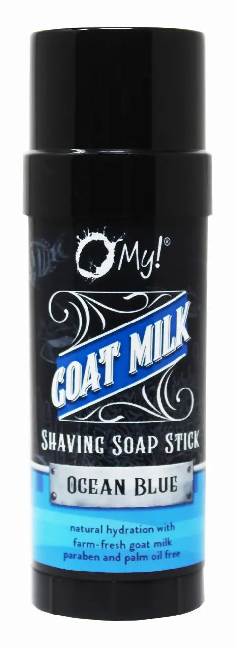 O My! Goat Milk Shaving Soap - Get your Healthy Goat Milk Wet-Shave On with O My! - Free of Parabens & More - Shea Butter, Vit E - Leaping Bunny Certified - Handcrafted in USA Omniio