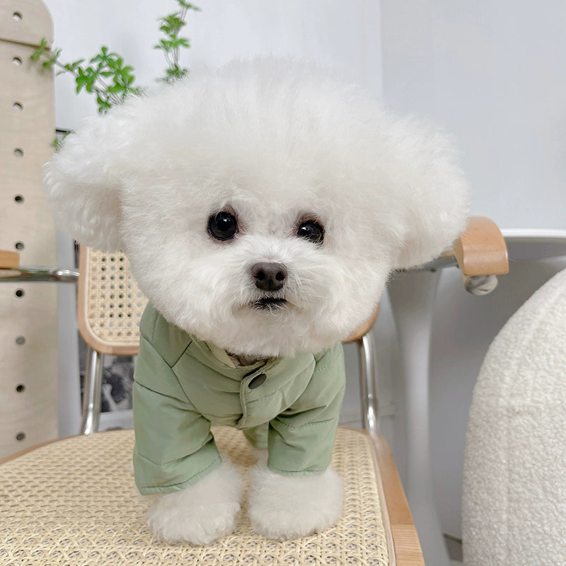 Pet Clothes Fall and Winter New Arrival Cotton and Thickening Four-Foot Pants Teddy Bichon Dog Cat Warm Cotton Coat Jacket