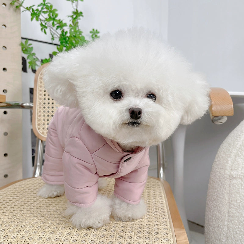 Pet Clothes Fall and Winter New Arrival Cotton and Thickening Four-Foot Pants Teddy Bichon Dog Cat Warm Cotton Coat Jacket