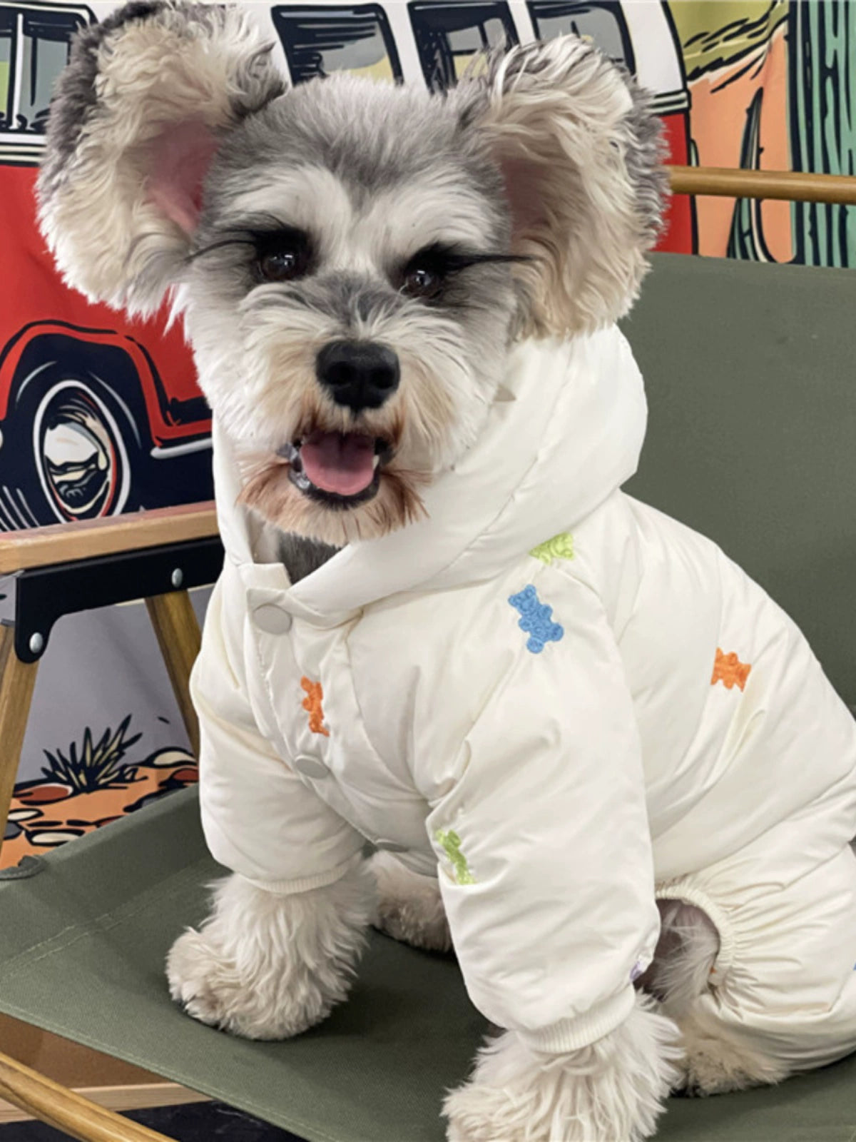 Pet Clothes Autumn and Winter Four-Legged Pet Clothing Puppy Dog Schnauzer Pomeranian Bichon Frise Heattech Thickened Four Feet down Jacket