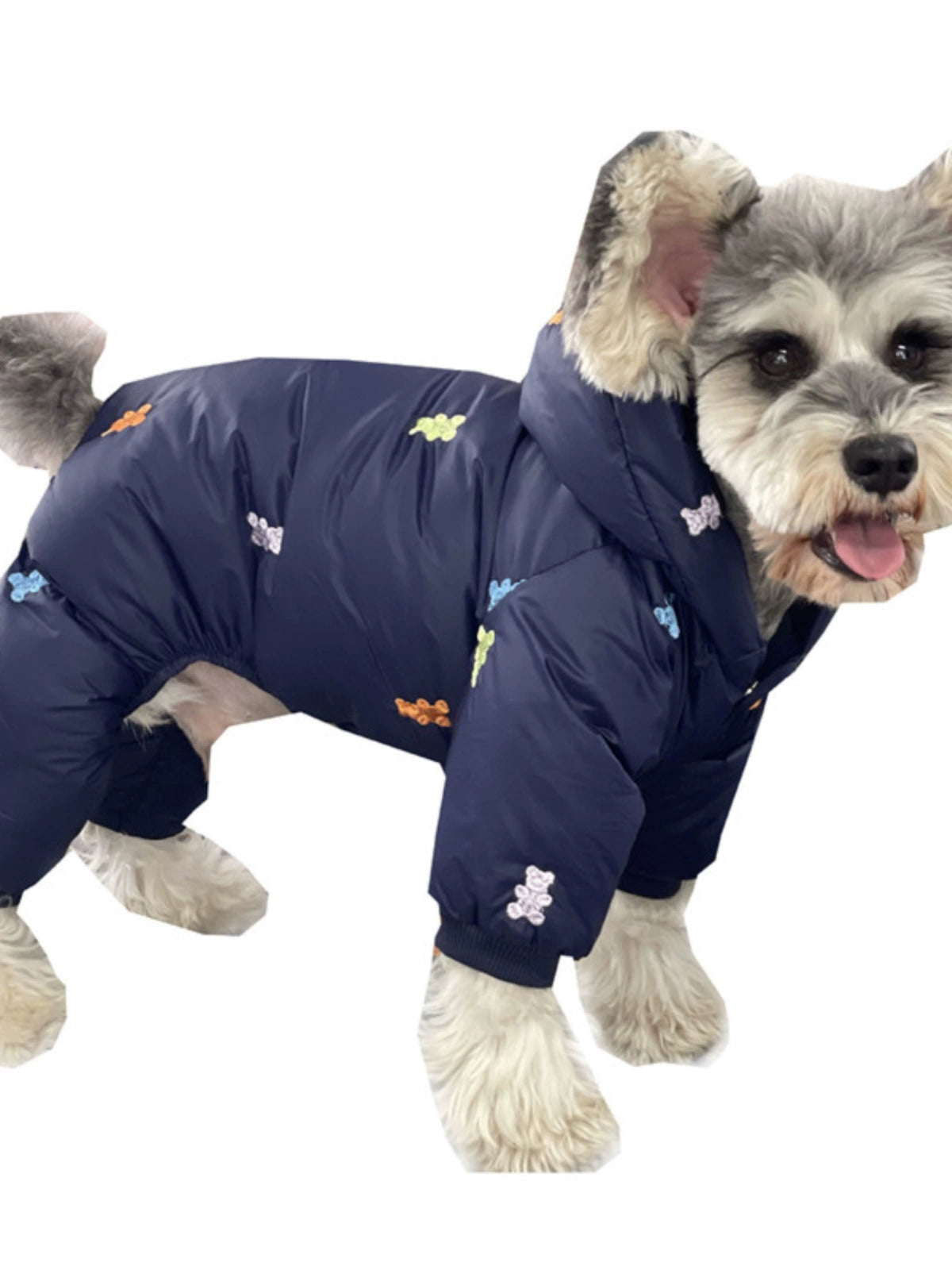 Pet Clothes Autumn and Winter Four-Legged Pet Clothing Puppy Dog Schnauzer Pomeranian Bichon Frise Heattech Thickened Four Feet down Jacket