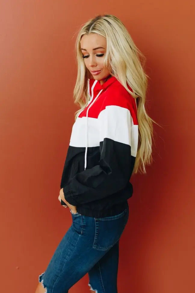 OEM Push It Colorblock Windbreaker Stay Warm in Style
