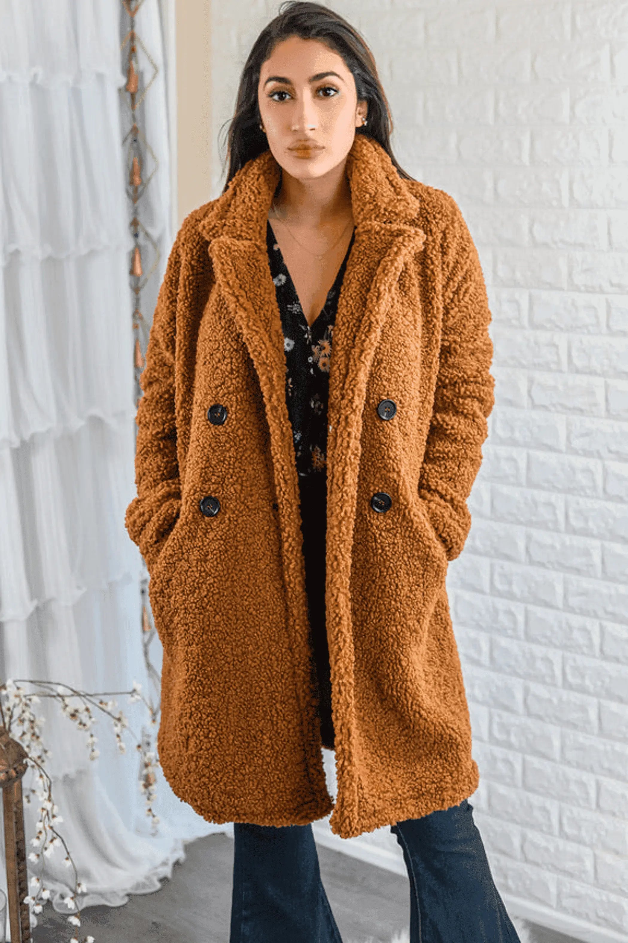 OH Teddy Baby Faux Fur Teddy Coat Camel SurelyMine