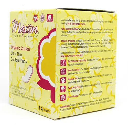 ORGANIC UT CONTOUR PADS Maxim Hygiene Products