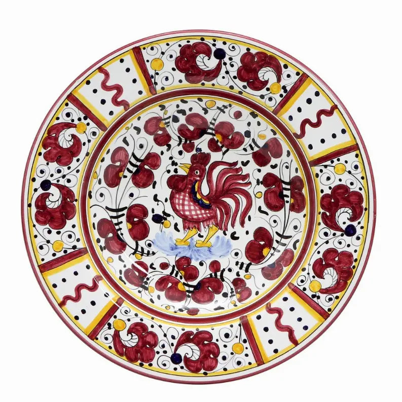 ORVIETO ROOSTER Pasta/Soup Rim Plate Artistica Italian Gallery