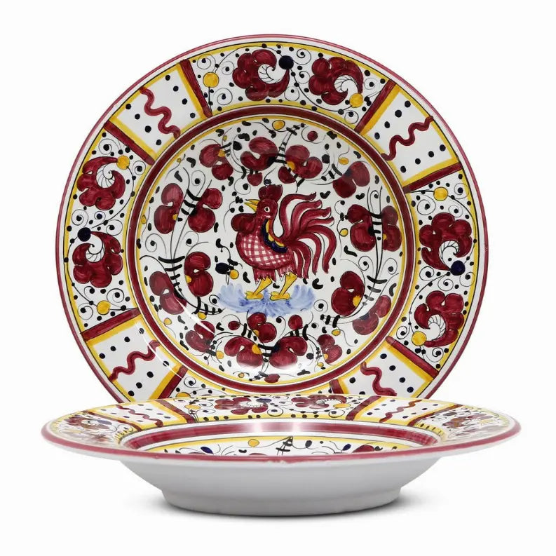 ORVIETO ROOSTER Pasta/Soup Rim Plate Artistica Italian Gallery