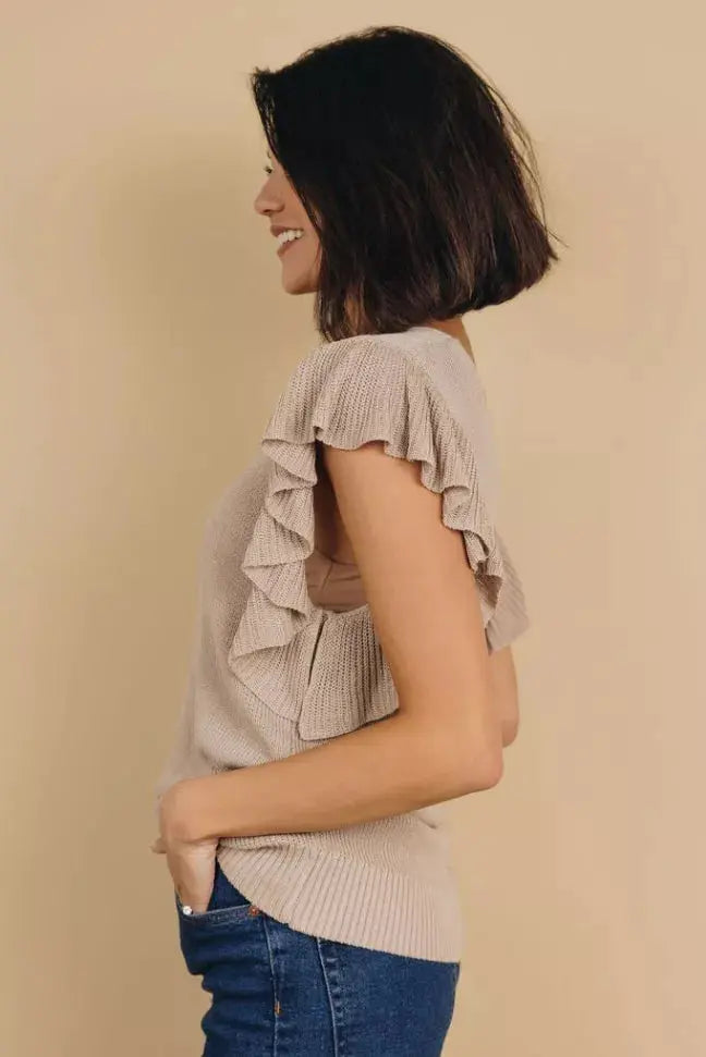 Oakley Ruffle Sweater Tank Stay Warm in Style