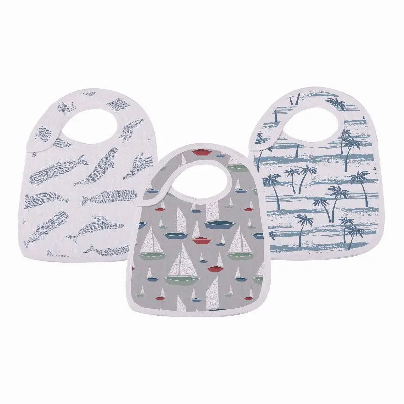 Ocean Tides Bamboo Snap Bibs Newcastle Classics