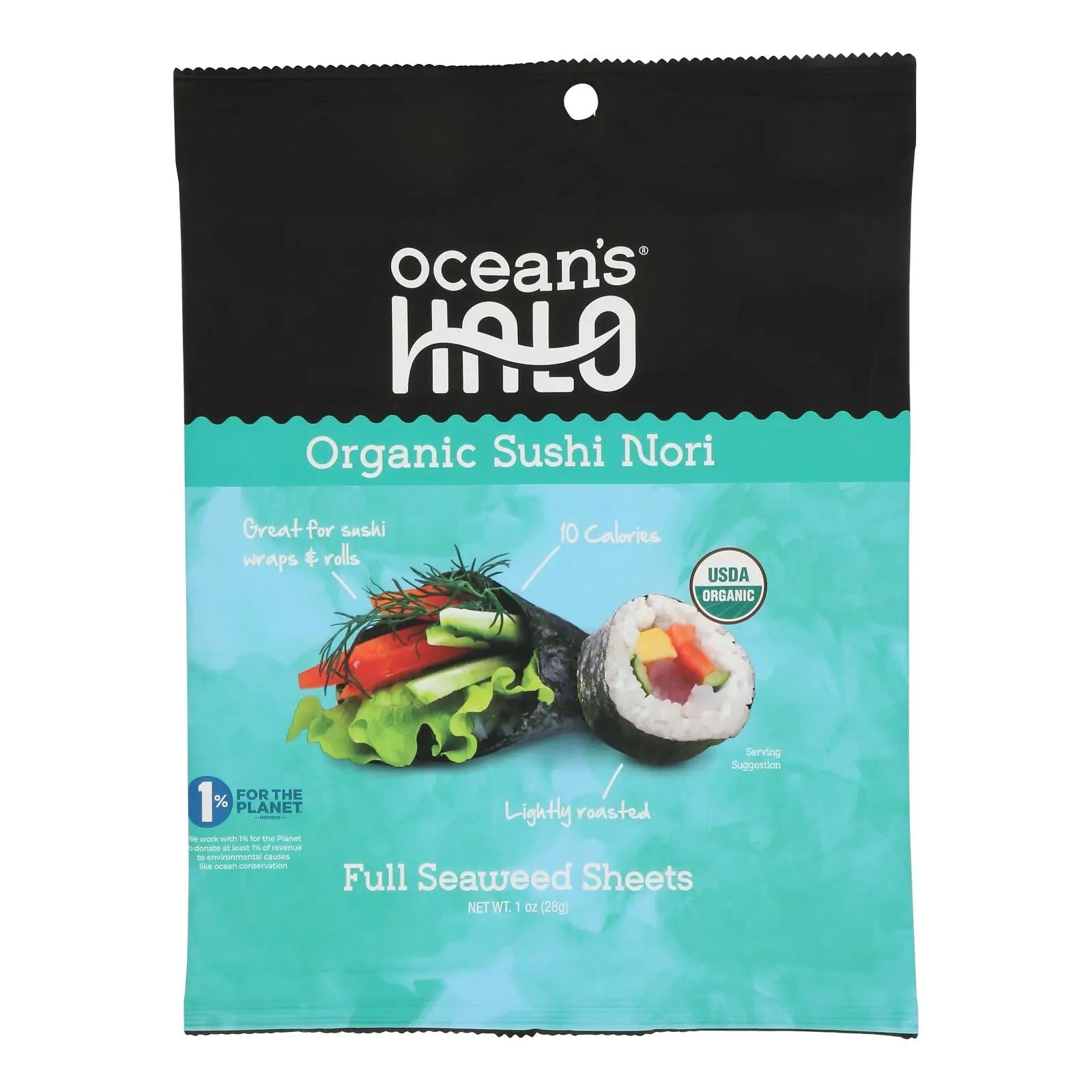 Ocean's Halo - Sushi Nori Organic - Case Of 12-1 Oz Ocean's Halo