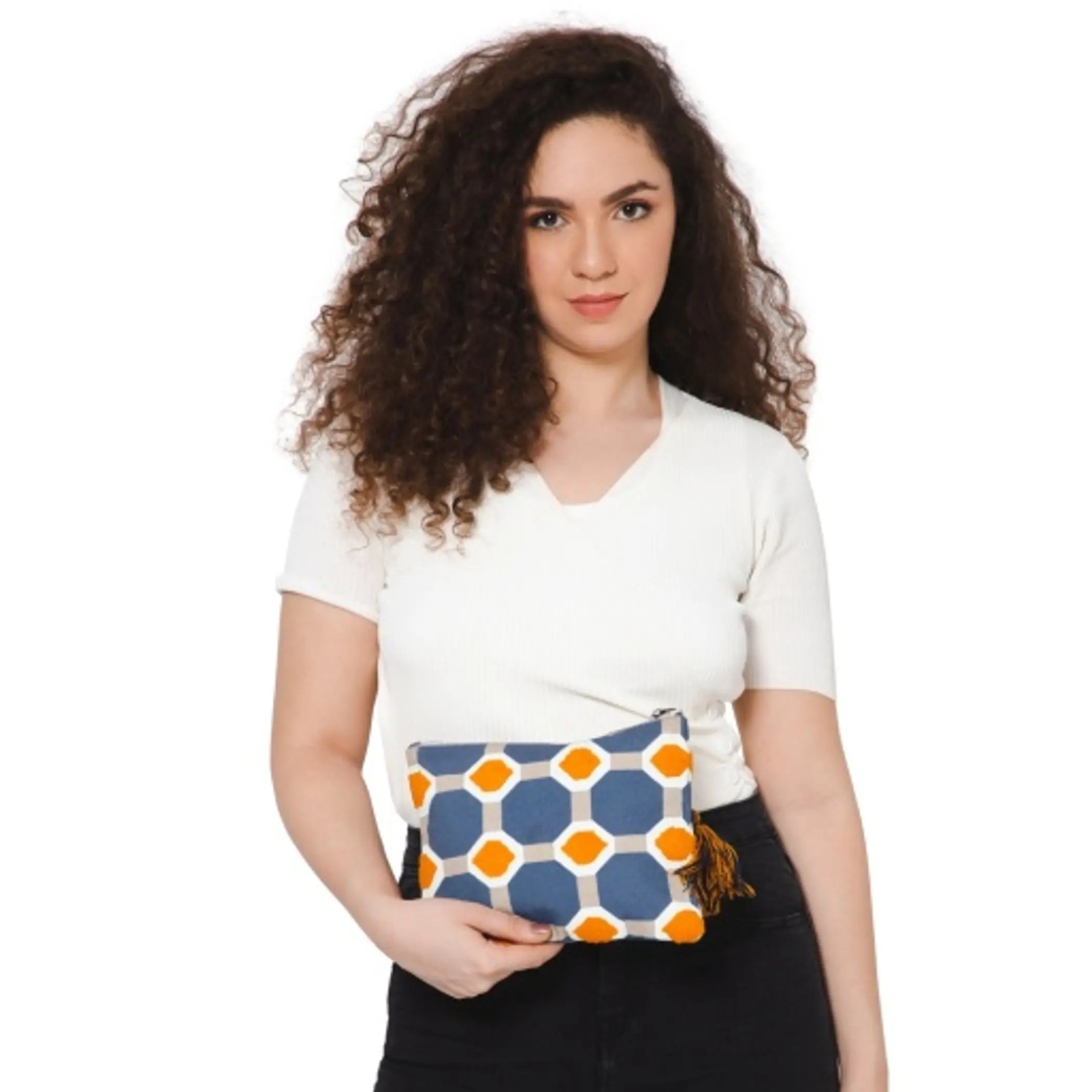 Octagon Embroidered Travel Pouch Vismaya
