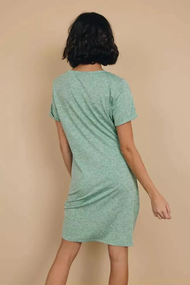 Odell Knotted Mini Dress Stay Warm in Style