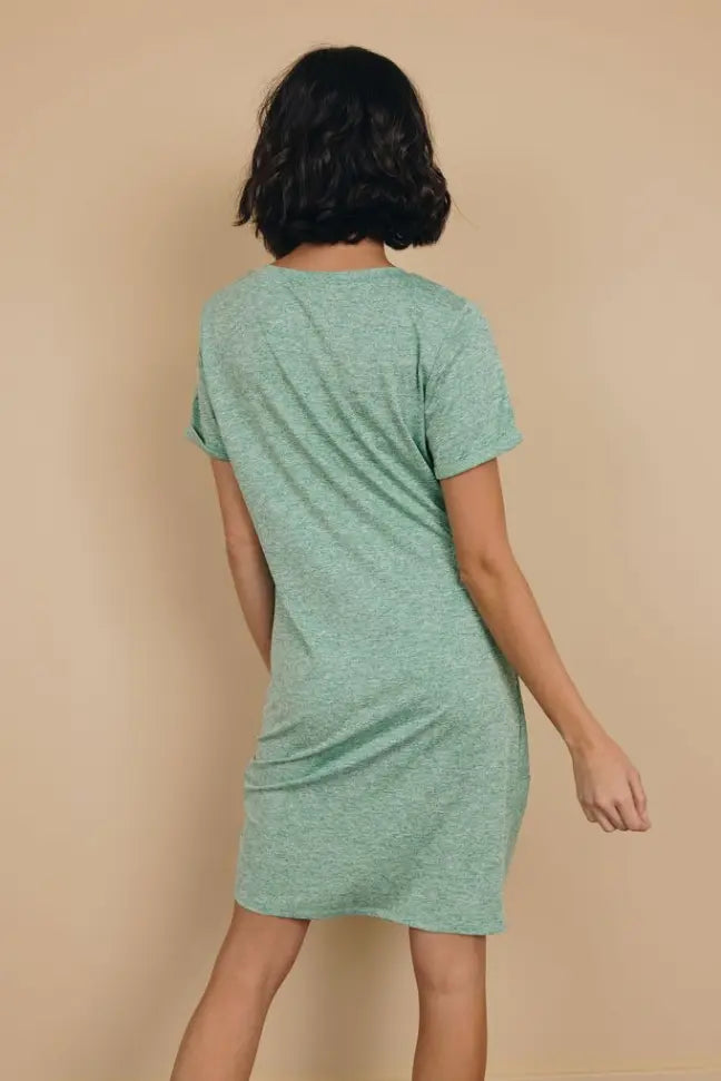 Odell Knotted Mini Dress Stay Warm in Style