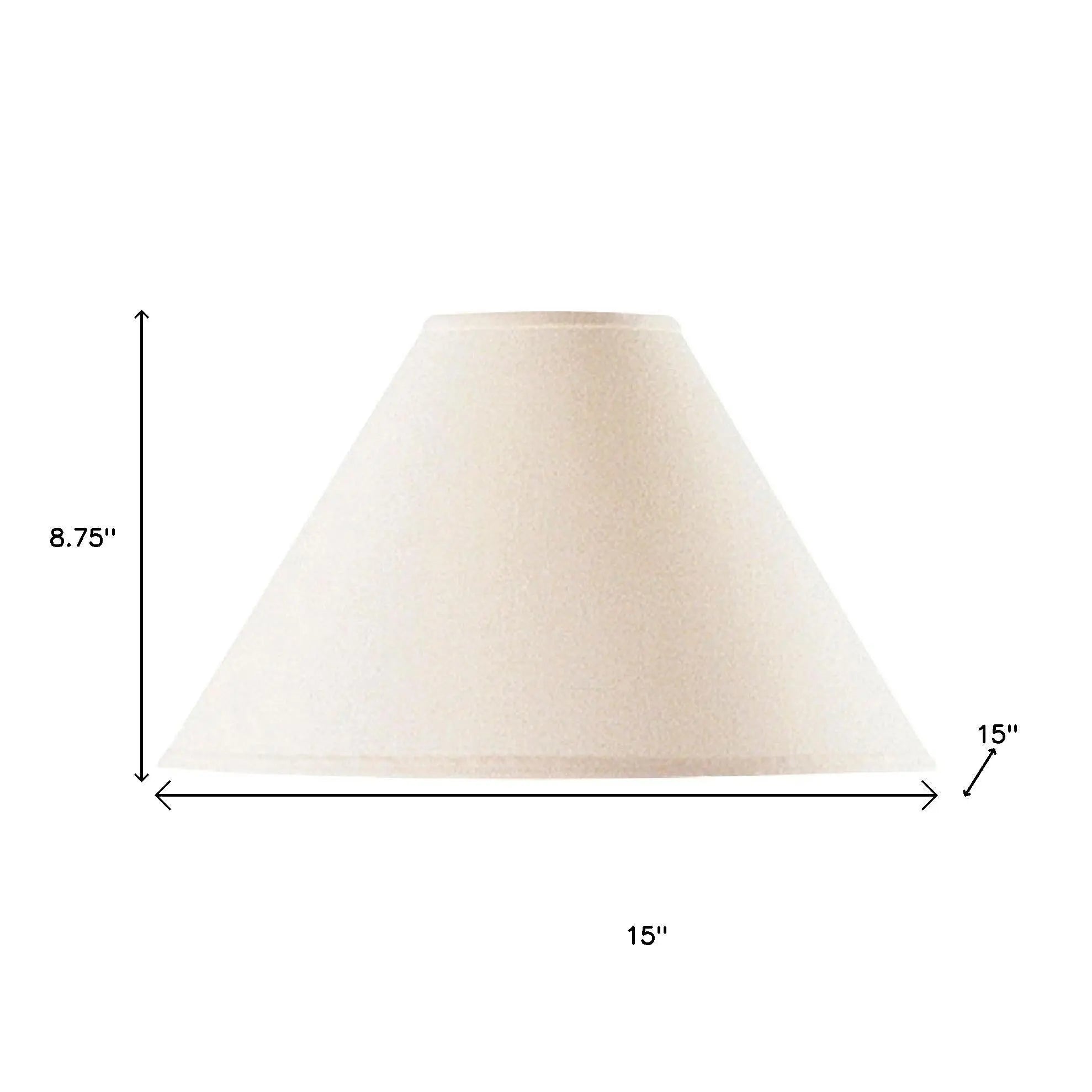 Off White Linen Plain Empire Lamp Shade Homeroots Lighting