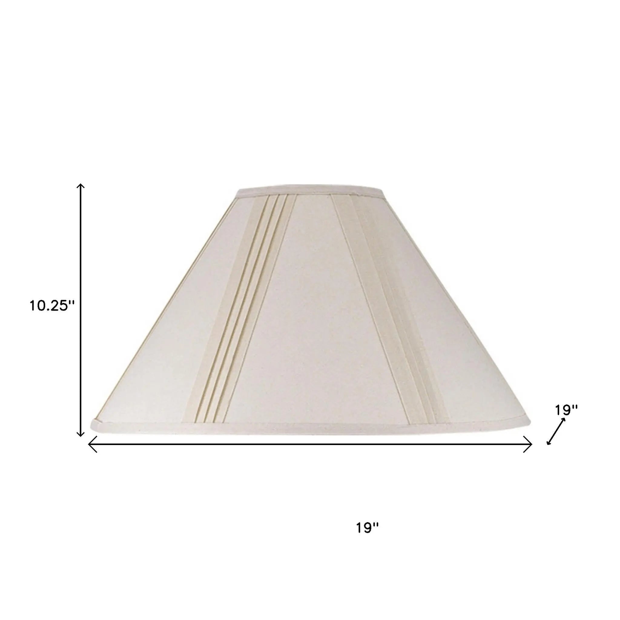 Off White Linen Pleated Empire Lamp Shade Homeroots Lighting