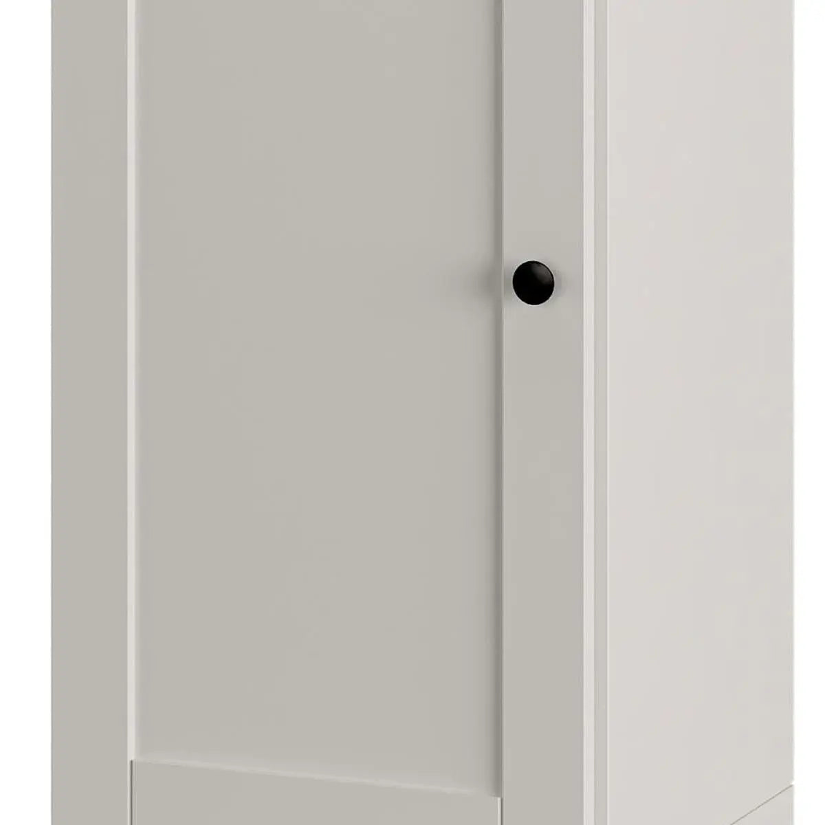 Off White Ten Pair Solid WoodShoe Storage Cabinet Homeroots Organization