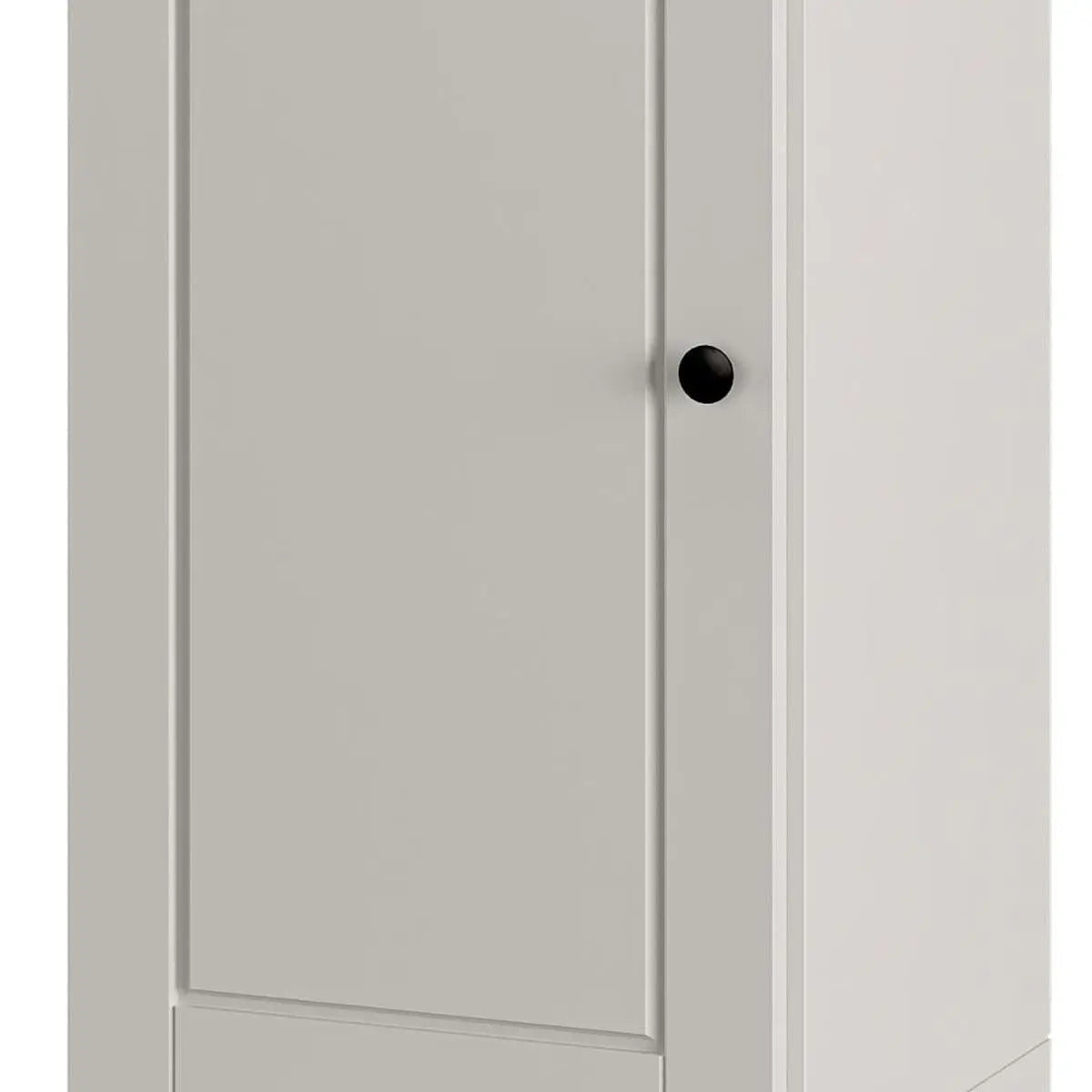 Off White Ten Pair Solid WoodShoe Storage Cabinet Homeroots Organization