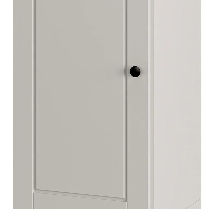 Off White Ten Pair Solid WoodShoe Storage Cabinet Homeroots Organization