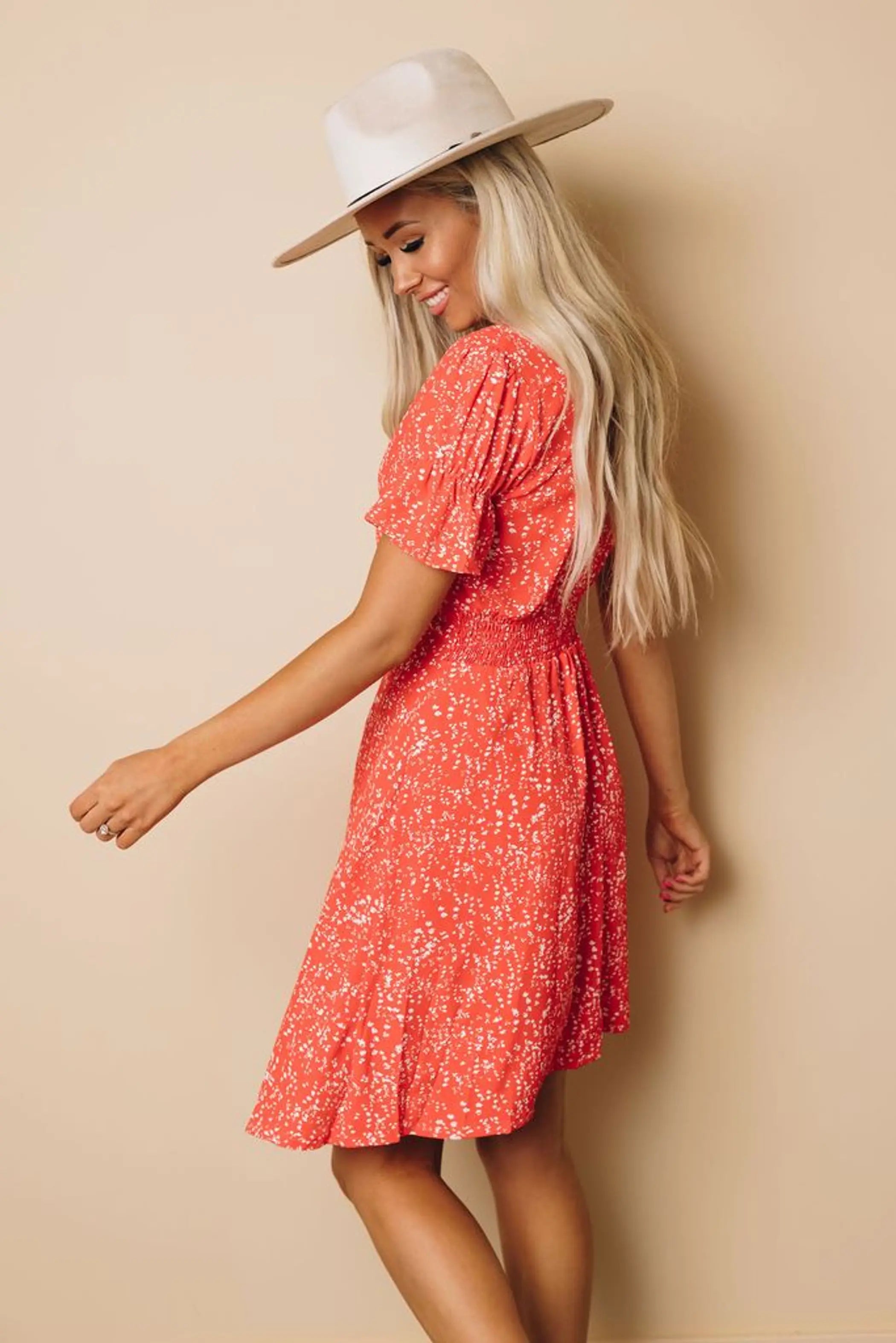 Ohio Ruffled Mini Dress Stay Warm in Style