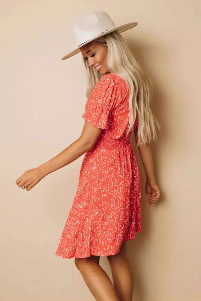 Ohio Ruffled Mini Dress Stay Warm in Style