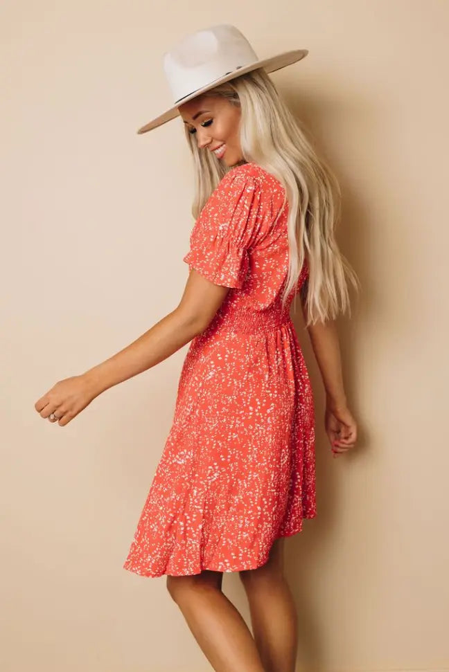 Ohio Ruffled Mini Dress Stay Warm in Style
