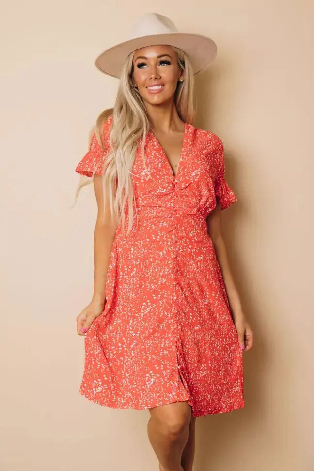 Ohio Ruffled Mini Dress Stay Warm in Style