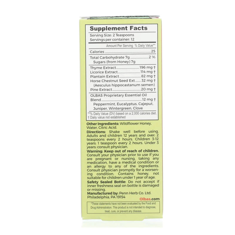 Olbas - Cough Syrup - 4 Fl Oz Olbas