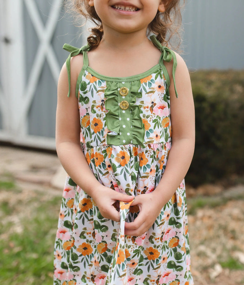 Olive Green Floral Savannah 2 pc Tunic Sell It LLC