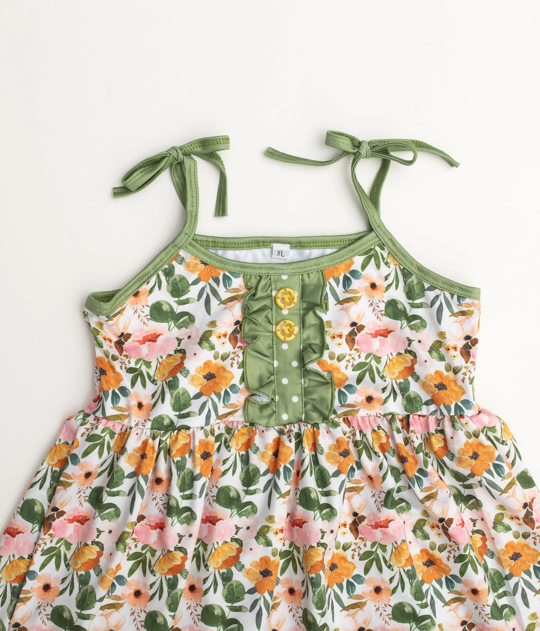 Olive Green Floral Savannah 2 pc Tunic Sell It LLC